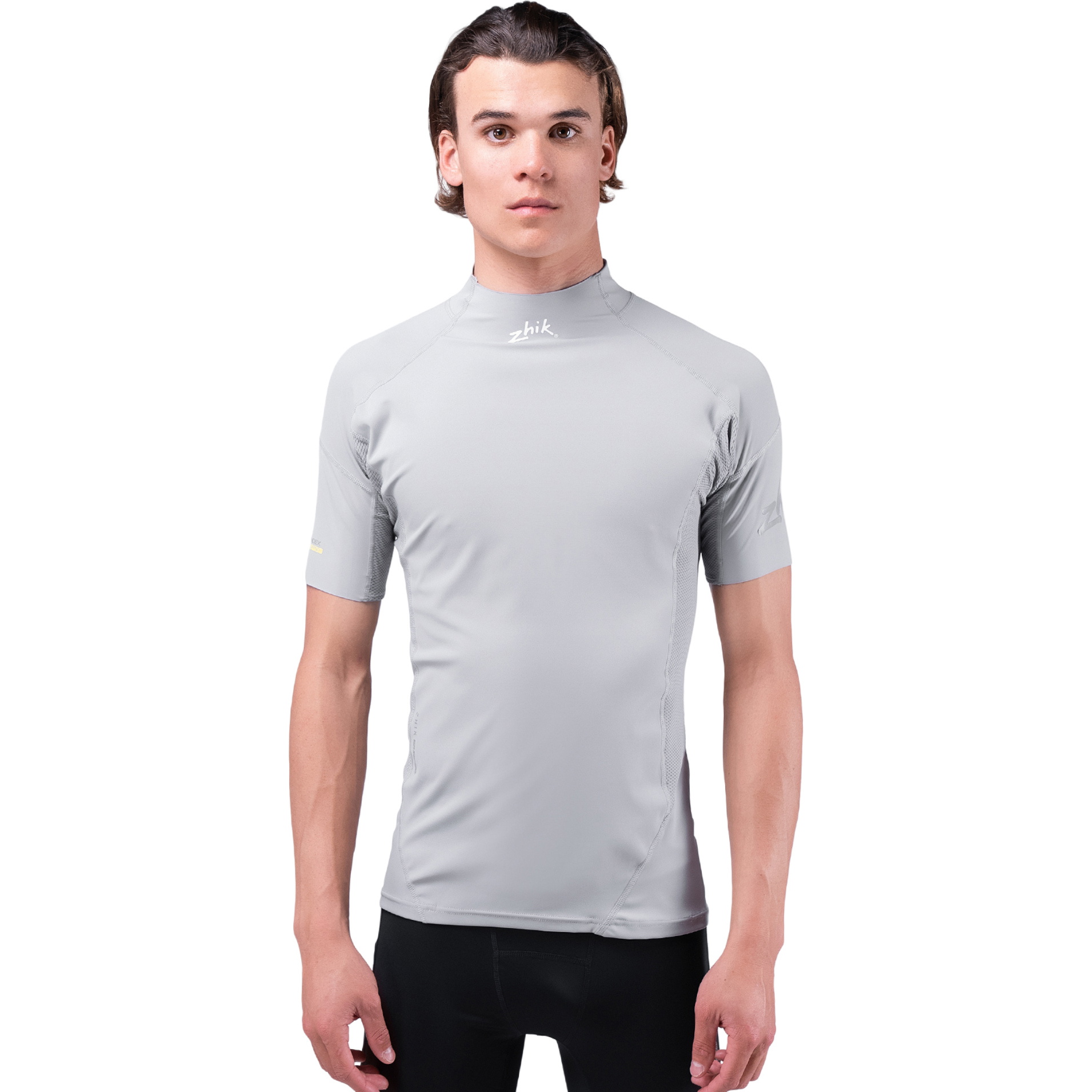 Zhik Mens Eco Spandex UPF50+ Short Sleeve Top DTP-0067-M-PLT - Platinum